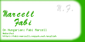 marcell fabi business card
